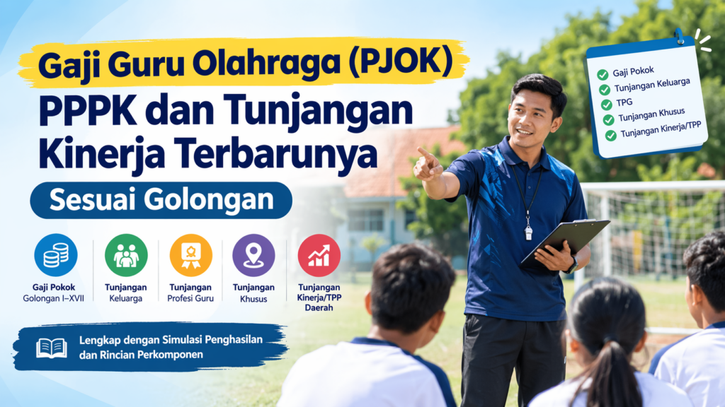 Gaji Guru Olahraga (PJOK) PPPK dan Tunjangan Kinerja Terbarunya Sesuai Golongan