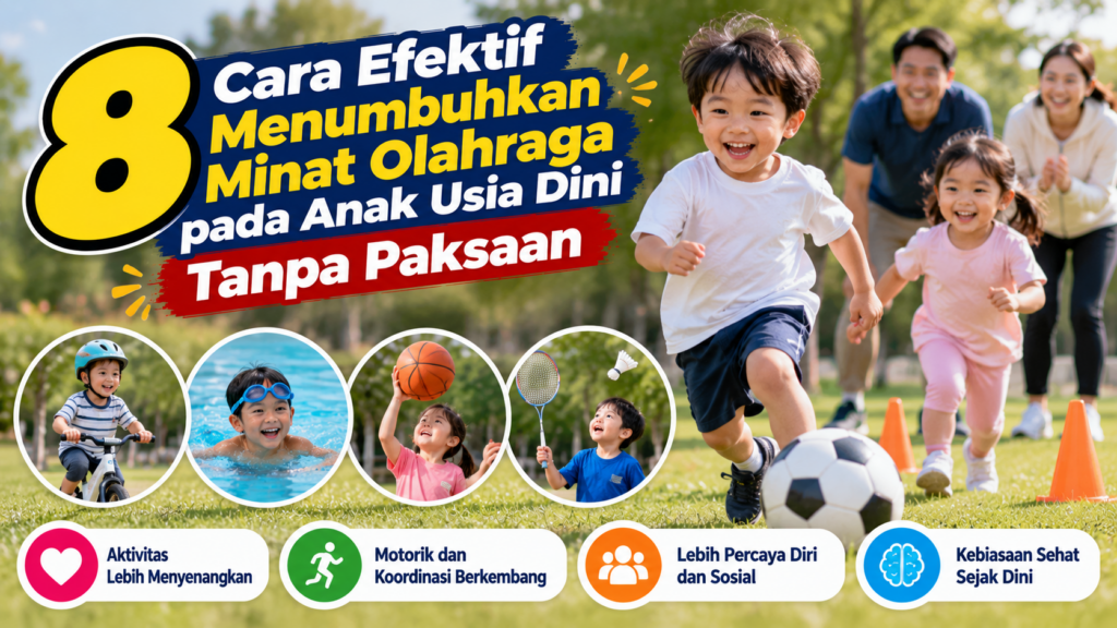 8 Cara Efektif Menumbuhkan Minat Olahraga pada Anak Usia Dini Tanpa Paksaan