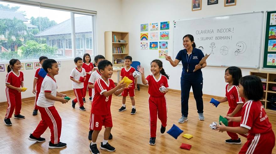 15 Permainan PJOK SD di Dalam Kelas saat Hujan dengan Alat Sederhana